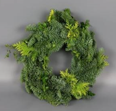 Krans green mix half tied