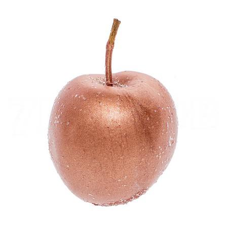 Декор яблоки в воске с блестками медные