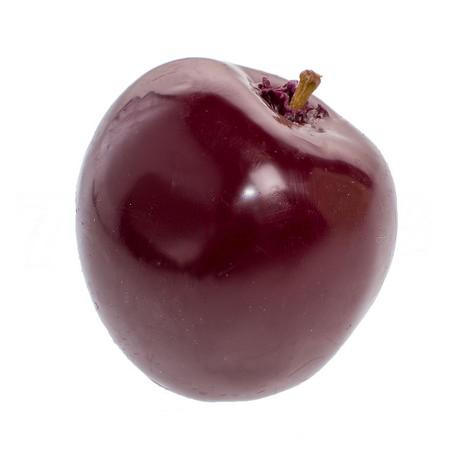 Декор яблоки в воске бордовые в Новосибирске