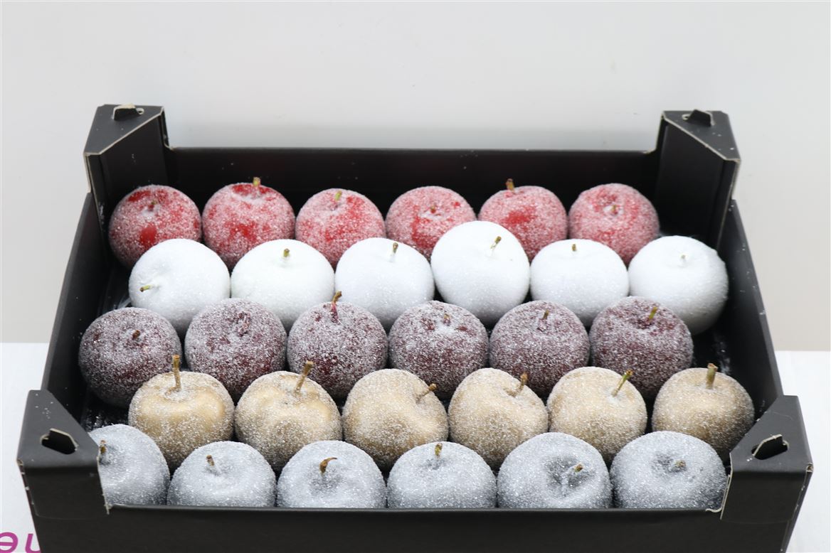 Декор яблоки в воске микс в Москве