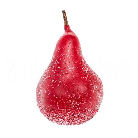 Декор груши в воске красные керст с блестками в Москве