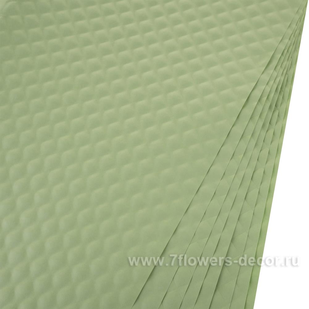 Набор бумаги упаковочной "Нежность" 80гр/м2, 58х58 см (10шт) Зеленый