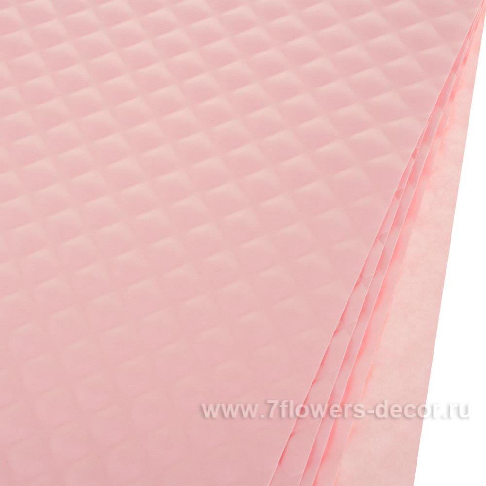 Набор бумаги упаковочной "Нежность" 80гр/м2, 58х58 см (10шт) Розовый